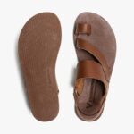 Tan Vivobarefoot Opanka Sandaal Dames - Afbeelding 2