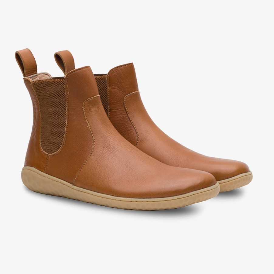 Geo Chelsea Dames Tan Vivobarefoot