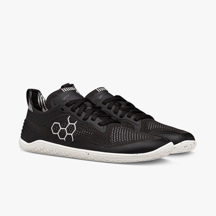 Geo Racer Gebreide Vivobarefoot Obsidiaan Voor Dames