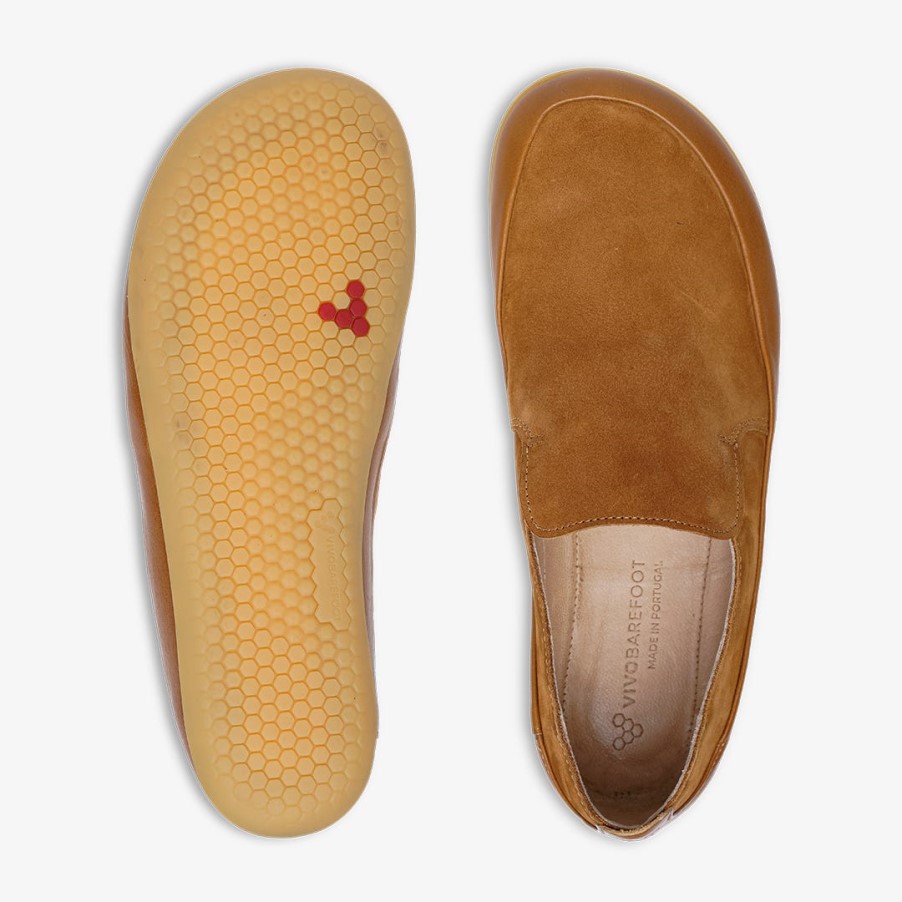 Tan Opanka Vrouwen Vivo Op Blote Voeten