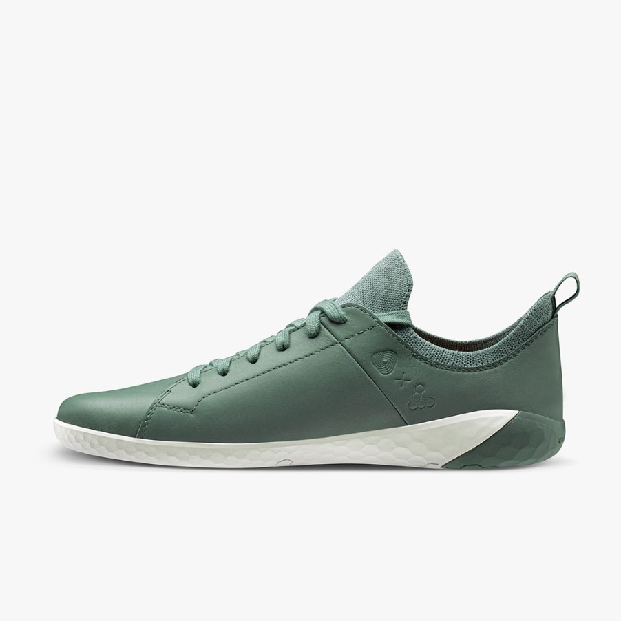 Vivobarefoot Zeegroene Geo Court Gebreide Dames
