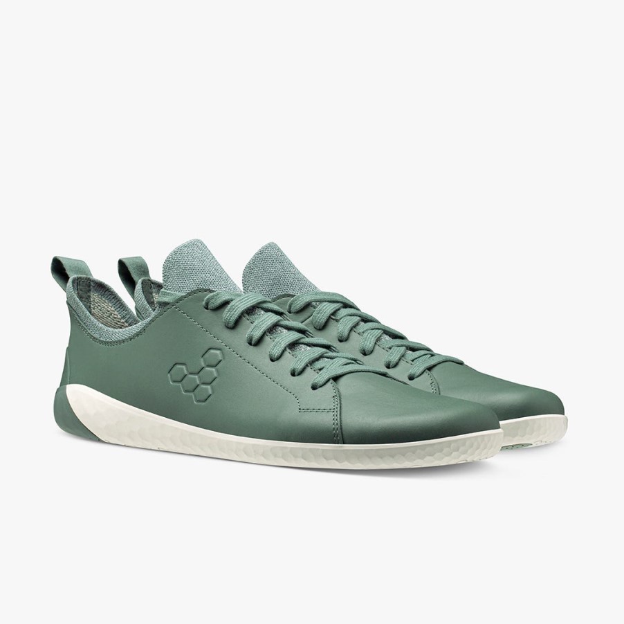 Vivobarefoot Zeegroene Geo Court Gebreide Dames