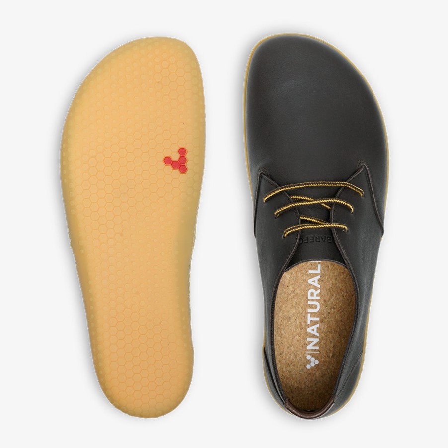 Bruin Leren Vivobarefoot Ra Iii Heren