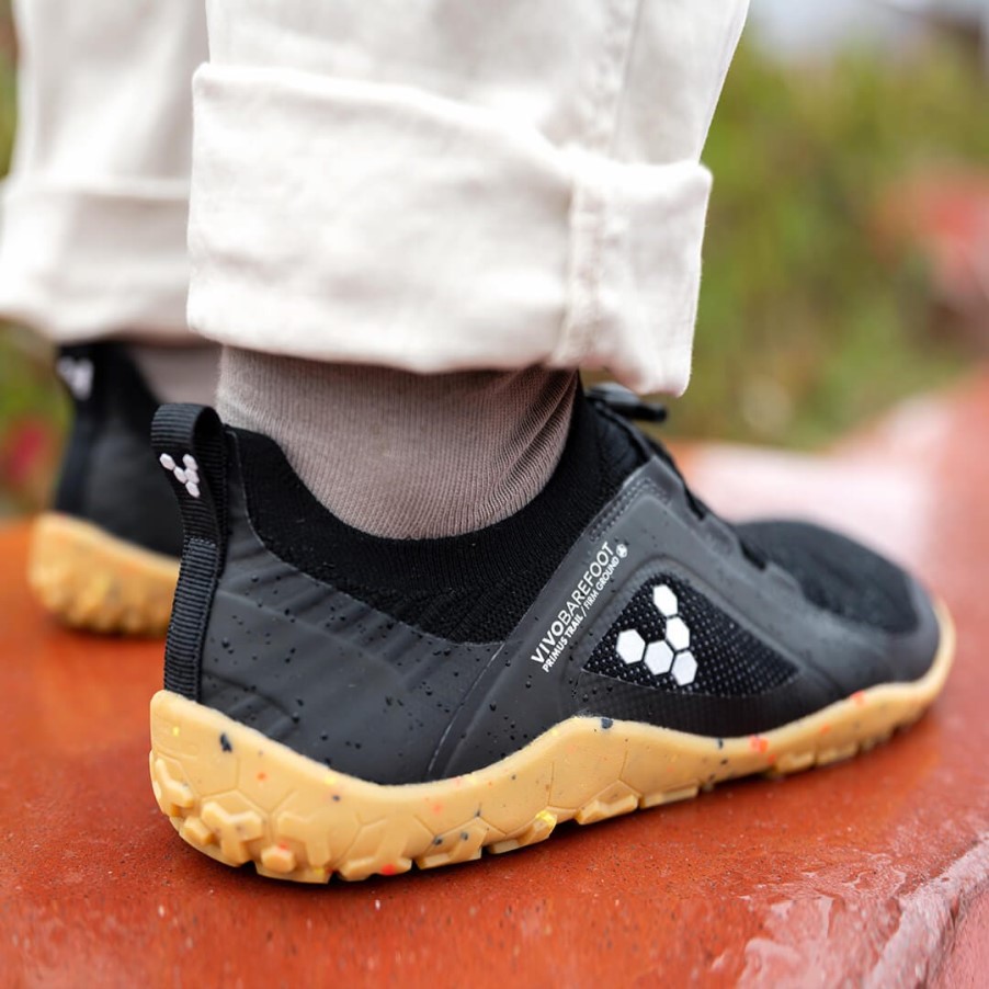Vivobarefoot Obsidiaan Primus Trail Knit Fg Heren