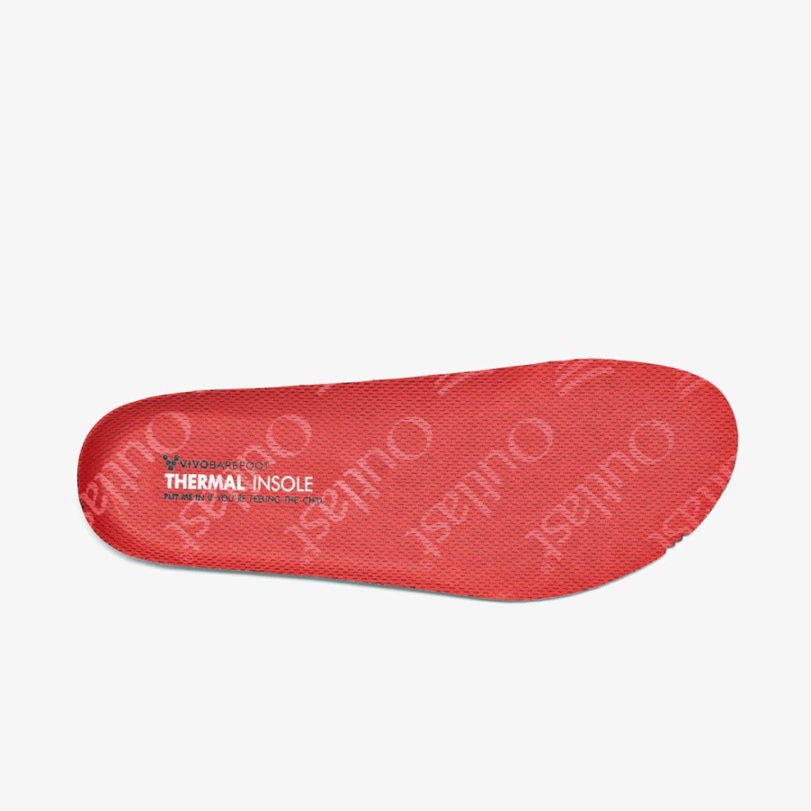 Thermische Inlegzool Dames Rood
